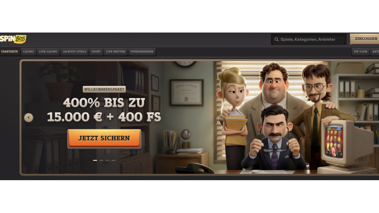 Spinboss Casino website